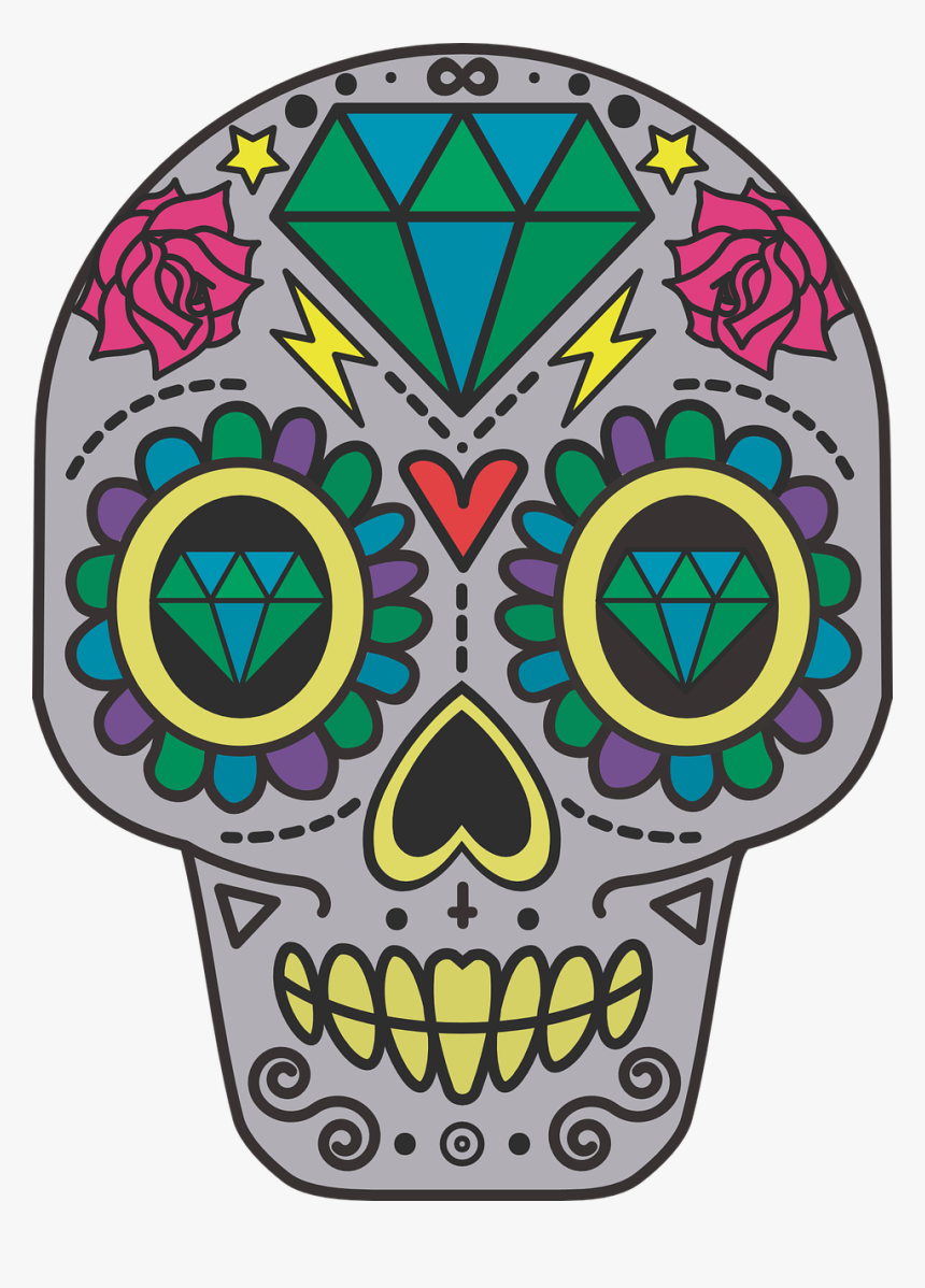 Sugar Skulls Png , Transparent Cartoons - Day Of The Dead Paper Skulls, Png Download, Free Download