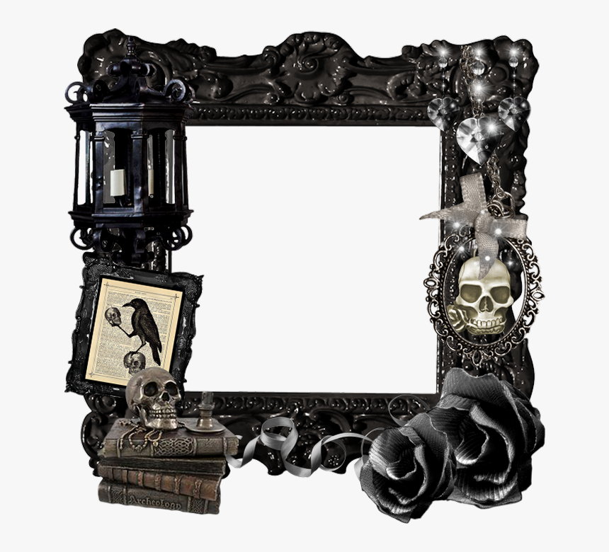 Cadre Gothique Png, Tube - Transparent Goth Frame Png, Png Download, Free Download