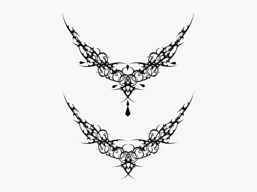 Goth Tattoo Png Image - Neck Tattoo Png Transparent, Png Download, Free Download