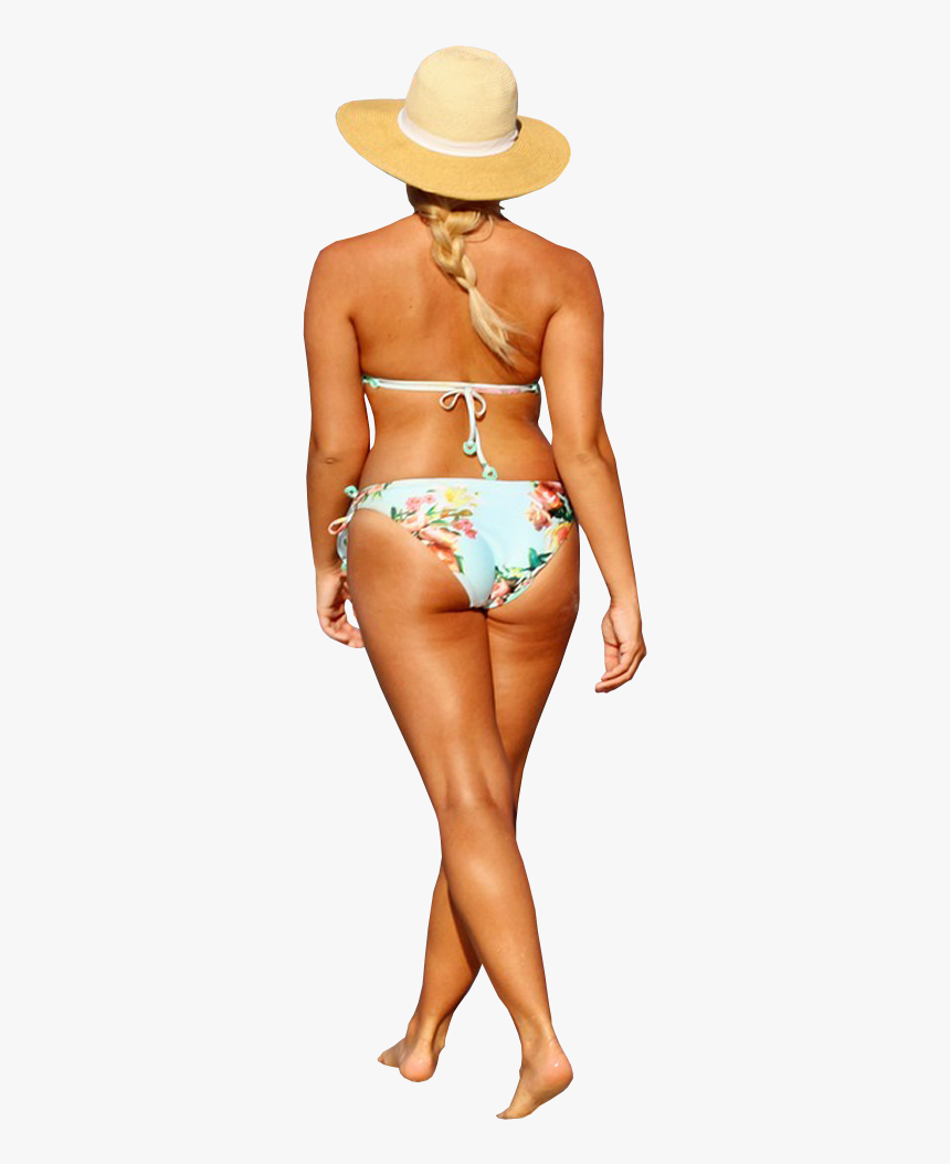 Female Strolling On Beach In Bikini - Bikini Model Transparent Background, HD Png Download, Free Download