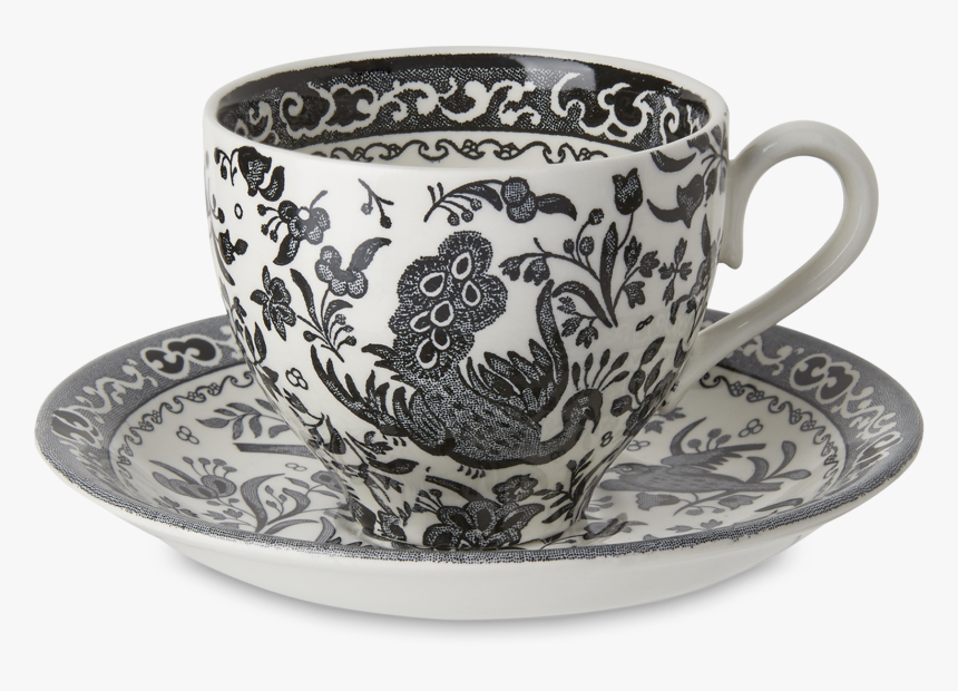 Black And White Cup And Saucer, HD Png Download, Free Download