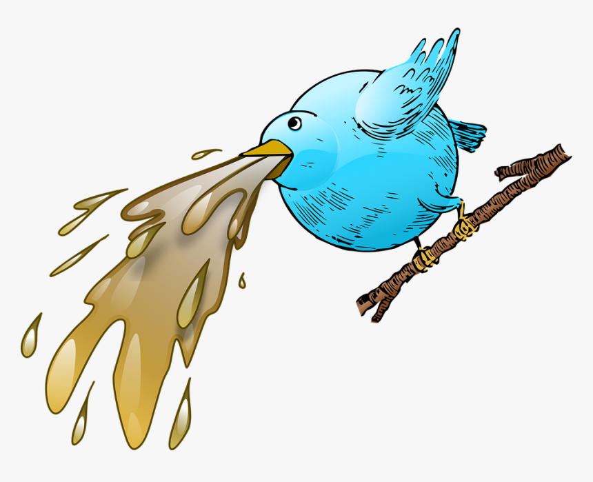 Twitter, Tweet, Bird, Social, Web, Sick, Vomit, Nausea, HD Png Download, Free Download