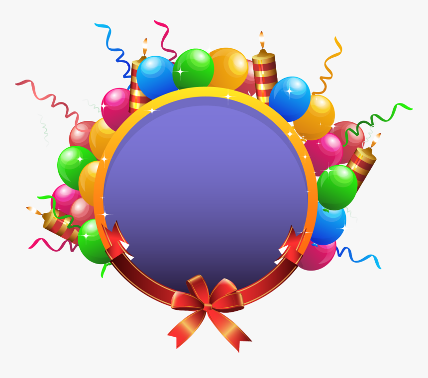 Vector Transparent Balloon Birthday Party Clip, HD Png Download, Free Download