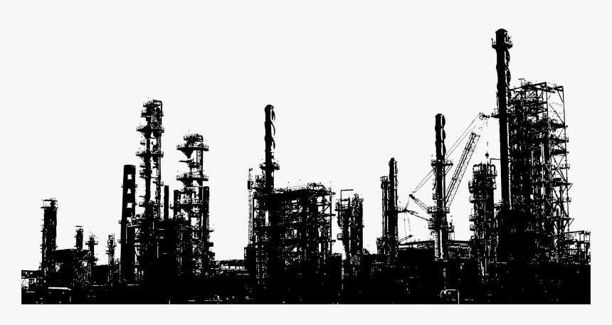 Oil Refinery Silhouette Clip Arts, HD Png Download, Free Download