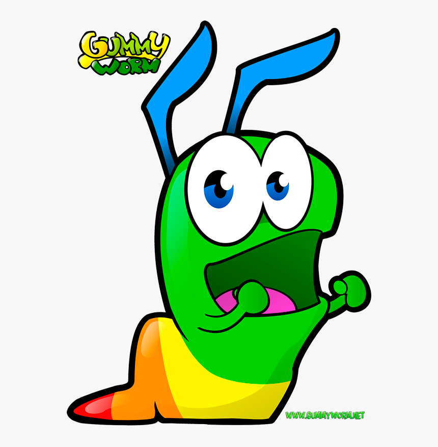 Gummy Worm Dancing Cartoon, HD Png Download, Free Download