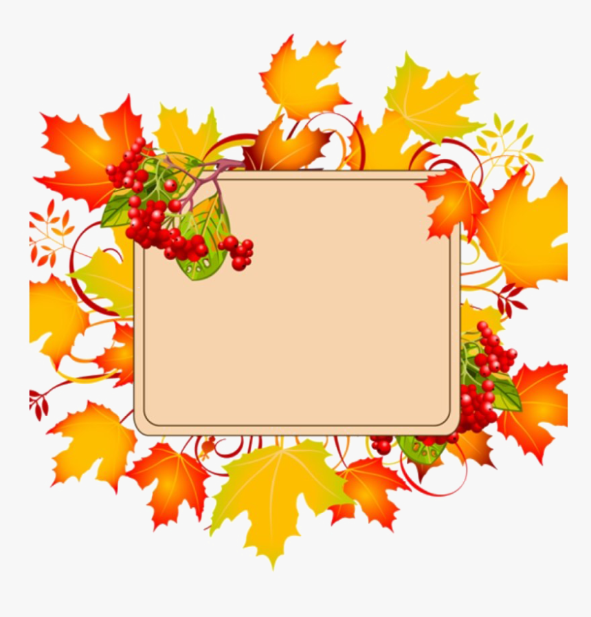 Fall Border Png File, Transparent Png, Free Download