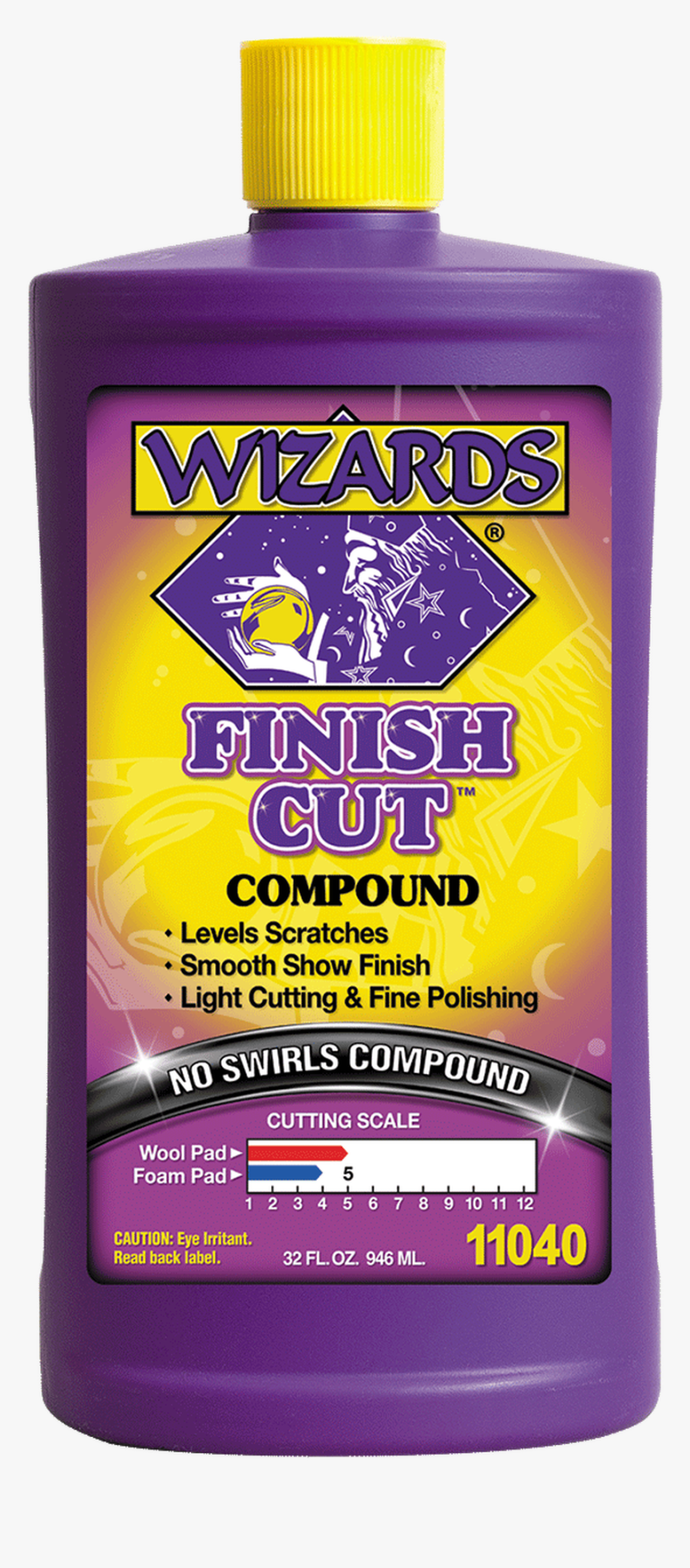 Wizards Finish Cut No Swirls Compound, 32 Oz, HD Png Download, Free Download