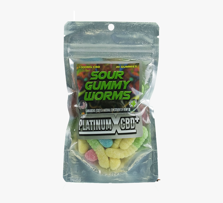 1000mg Cbd Sour Gummy Worms, HD Png Download, Free Download