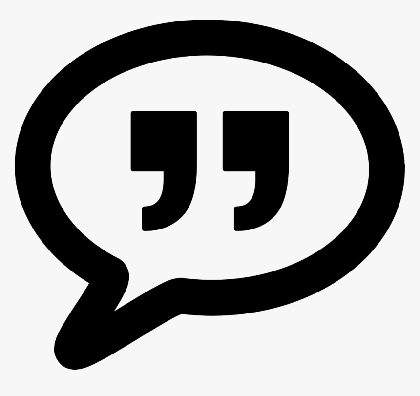 Basic Chat Comment Quote, HD Png Download, Free Download