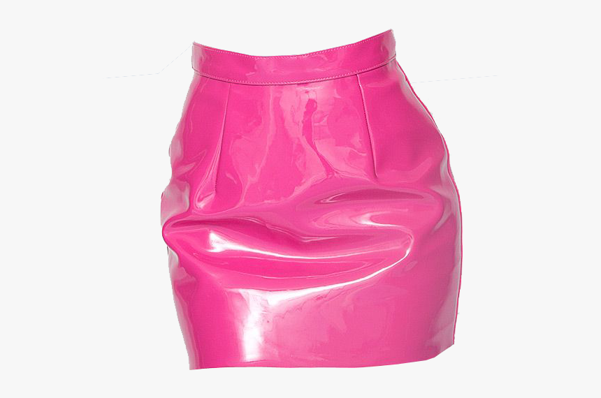 Pink Pvc Skirt Transparent Background Clothing, HD Png Download, Free Download