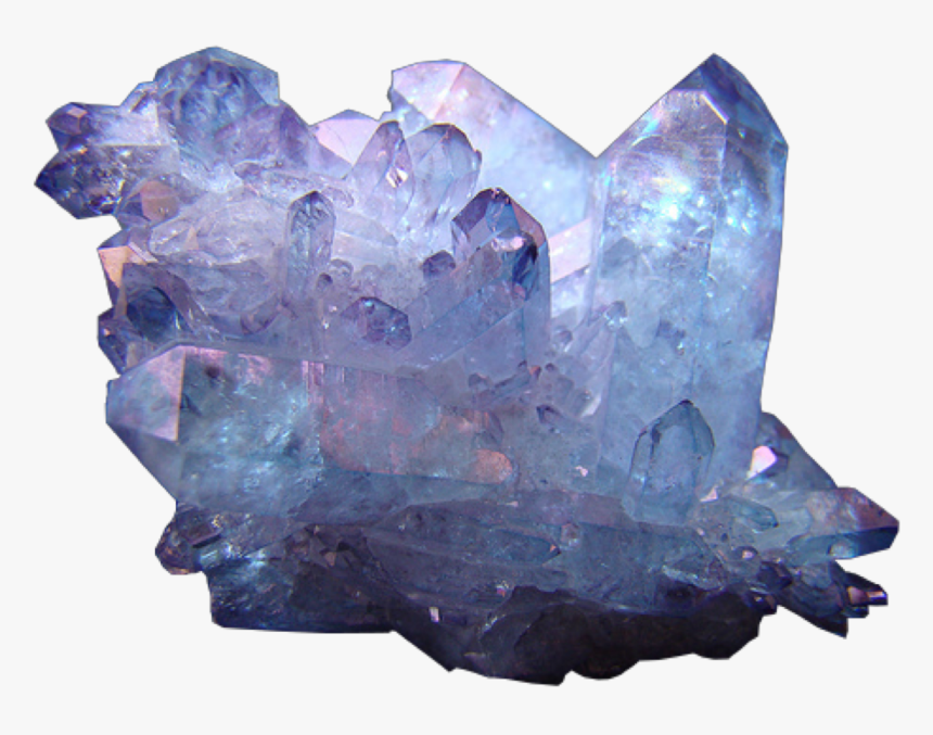 Gem Stone Crystal Amethyst Blue Purple Galaxy Aesthetic - Crystals Background, HD Png Download, Free Download