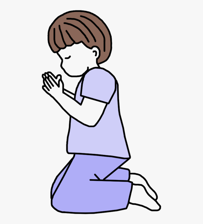 Praying Child Clipart - Christian Prayer Cartoon Png, Transparent Png