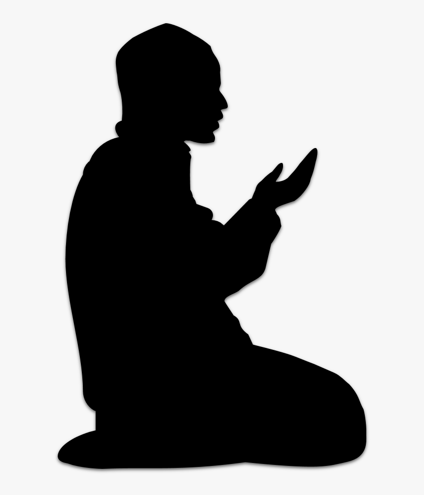 Dua Man Png Clipart Dua Prayer Islam - Muslim Man Praying Silhouette, Trans...