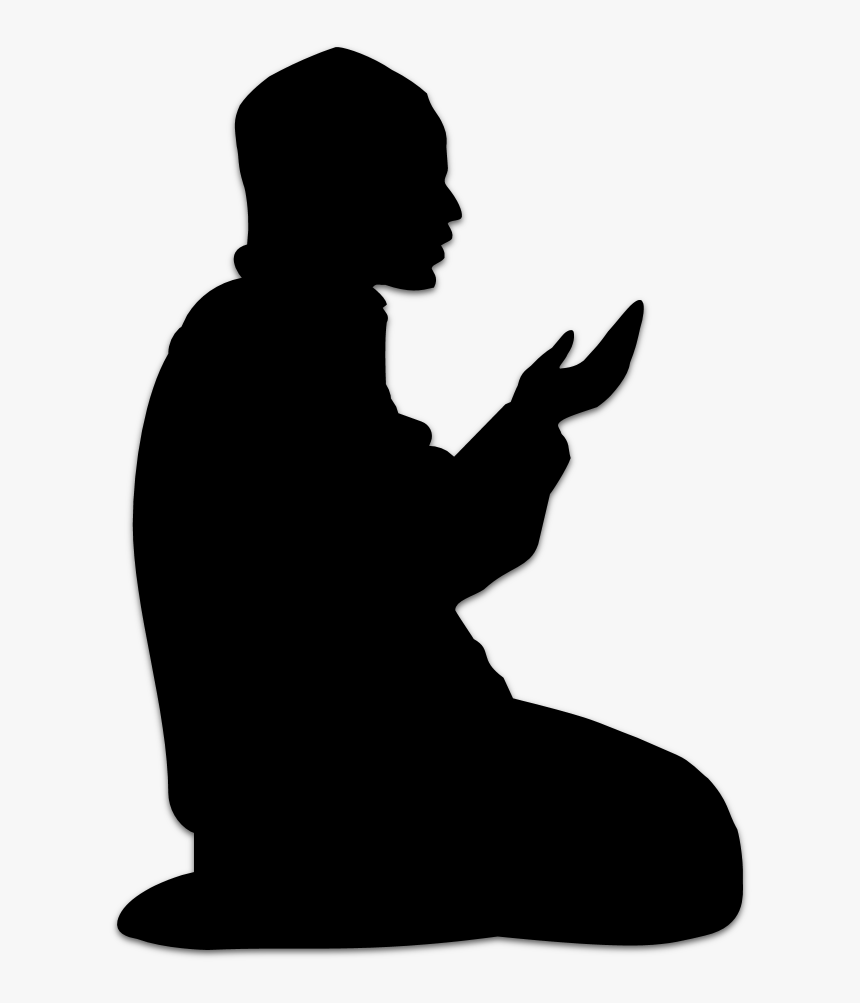 Dua Man Png Clipart Dua Prayer Islam - Muslim Man Praying Silhouette, Transparent Png, Free Download