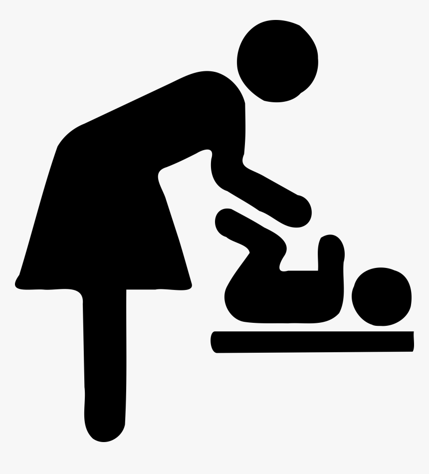 Change Clipart - Diaper Changing Table Sign, HD Png Download, Free Download