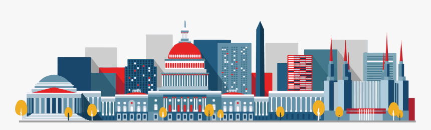 Washington Dc Skyline Graphic, HD Png Download, Free Download