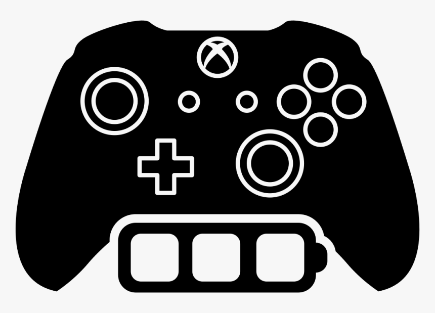 Xbox One Full Battery Games Control - Xbox One Controller Svg, HD Png Download, Free Download