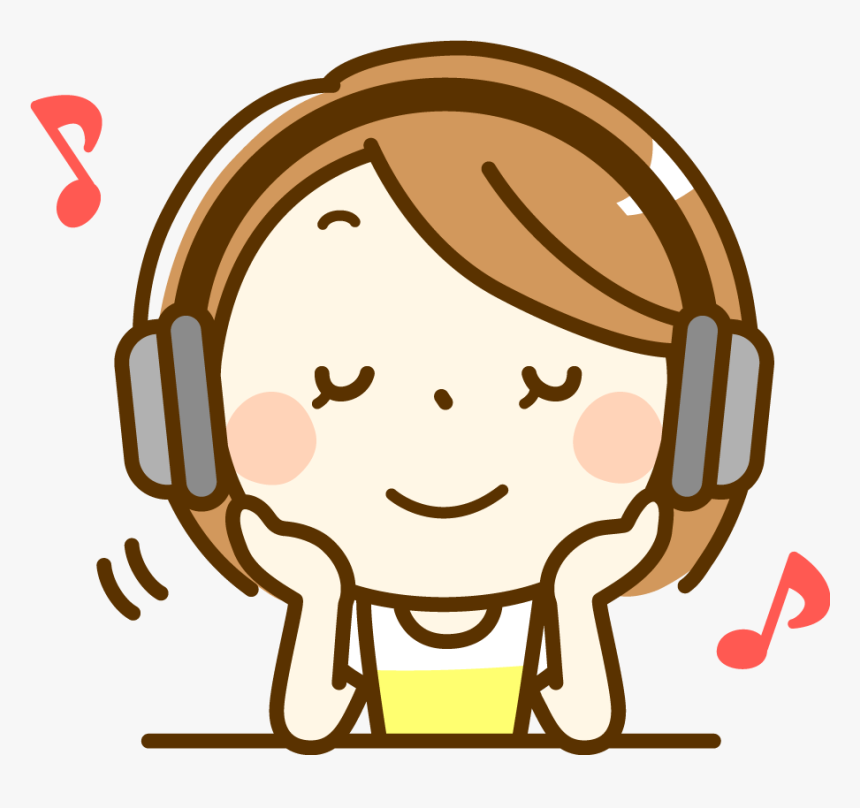Transparent Müzik Clipart - Clipart Listening To Music, HD Png Download, Free Download