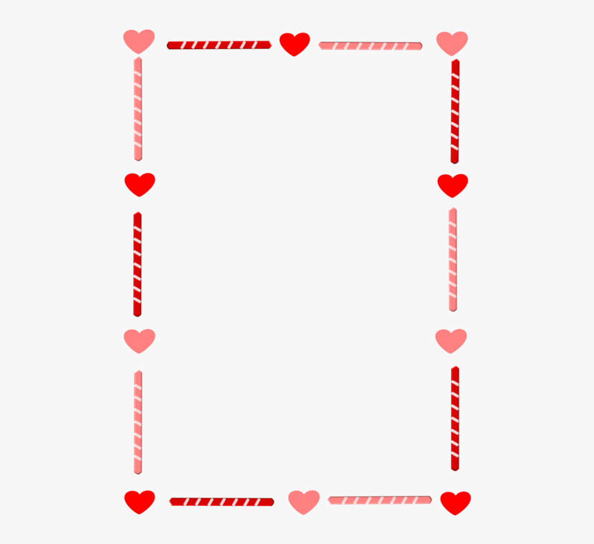 Borders Drawing Valentines Day - Valentines Day Border Clip Art, HD Png Download, Free Download