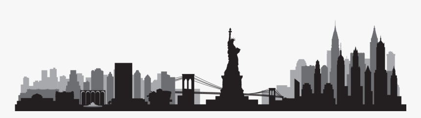 New York Skyline Vector - Clipart New York Skyline Png, Transparent Png, Free Download