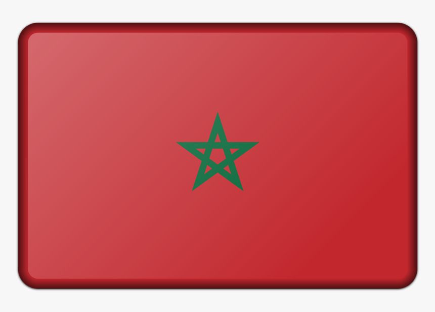 Banner Decoration Flag Free Picture - Morocco Flag Bevelled Png, Transparent Png, Free Download