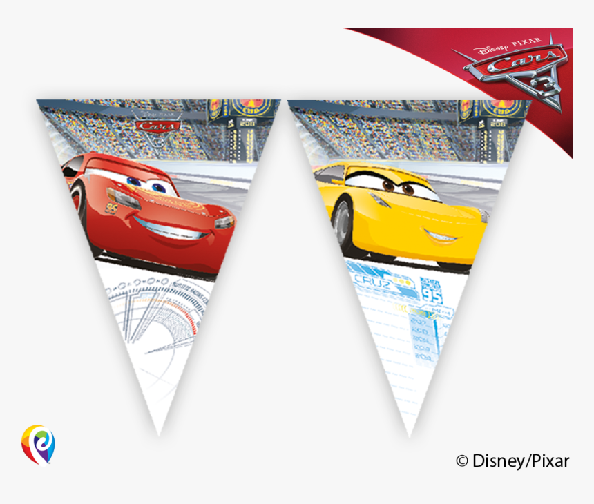 Disney Cars 3 Triangle Flag, HD Png Download, Free Download