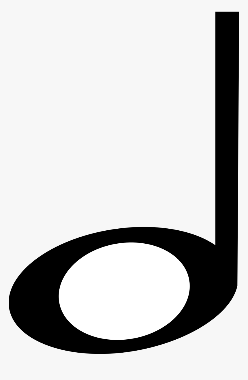 Half Music Note Png - Half Note, Transparent Png, Free Download