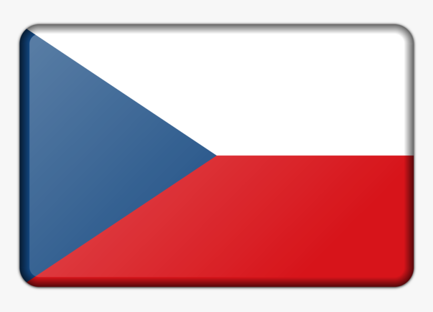 Blue,square,triangle - Flag Of The Czech Republic, HD Png Download, Free Download