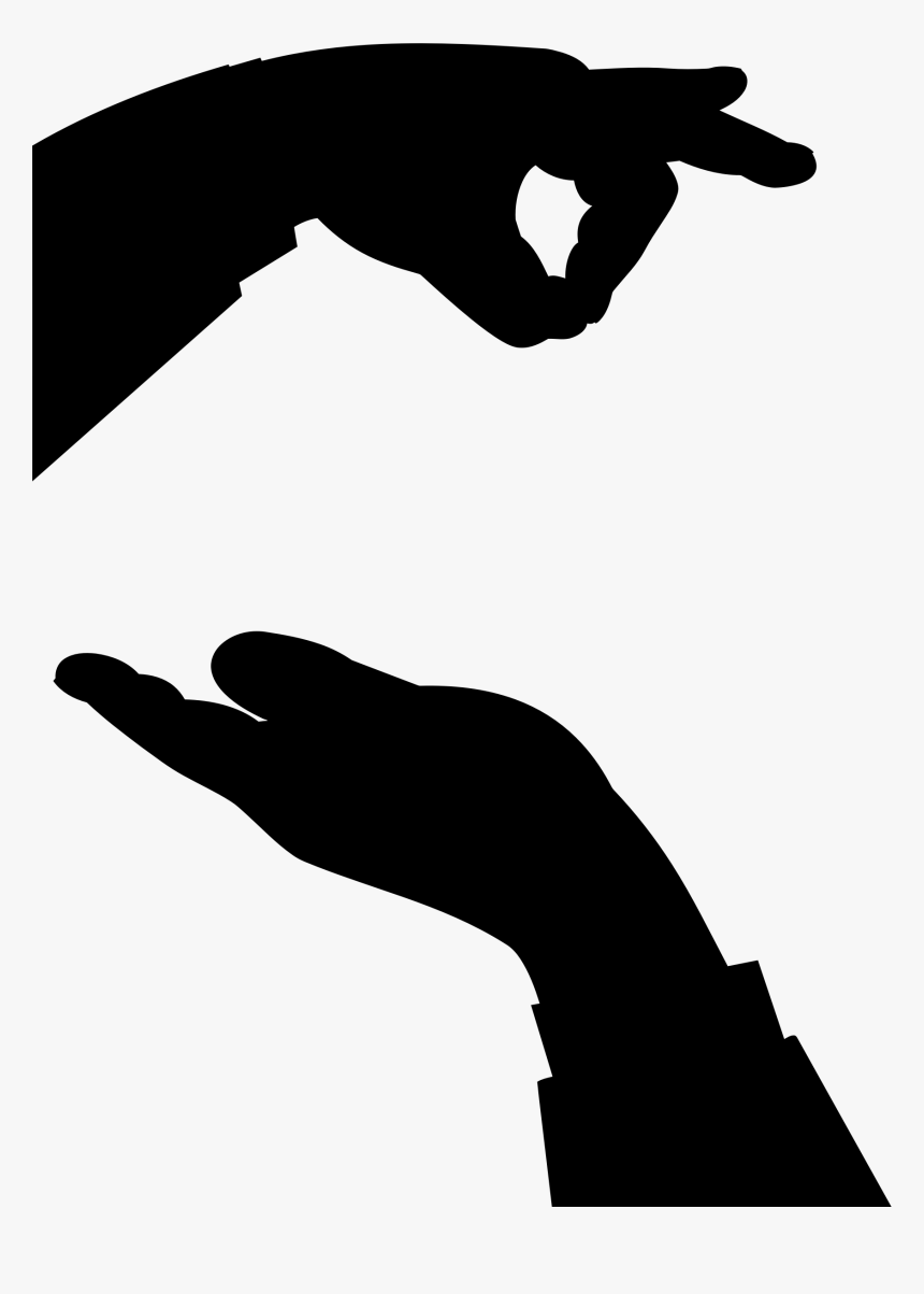 Hands Silhouette Clip Arts - Steal A Credit Card, HD Png Download, Free Download