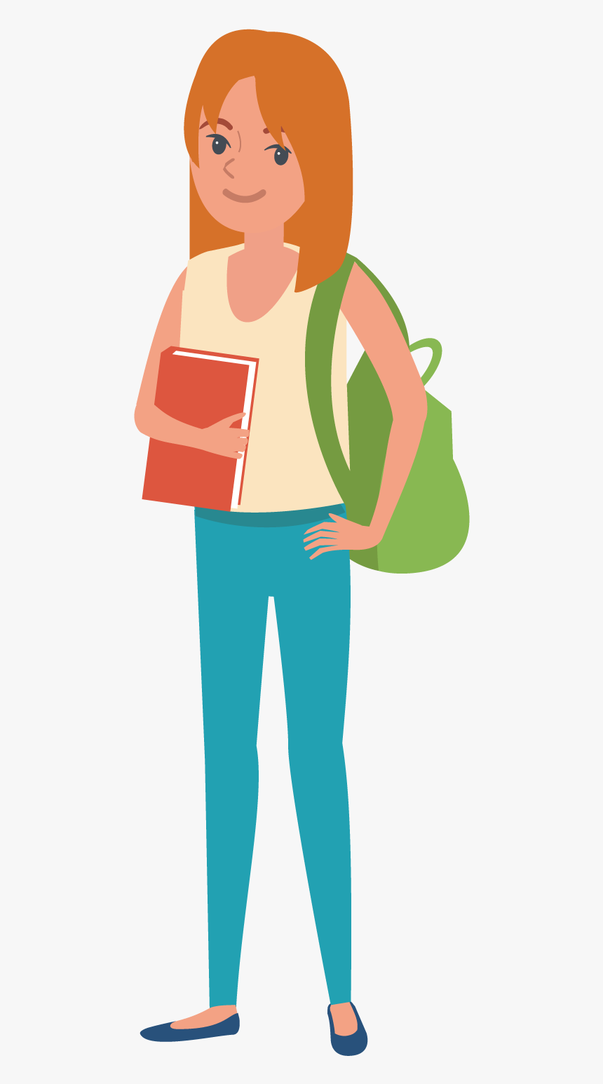 Student Clip Art - College Student Clipart Transparent, HD Png Download, Free Download