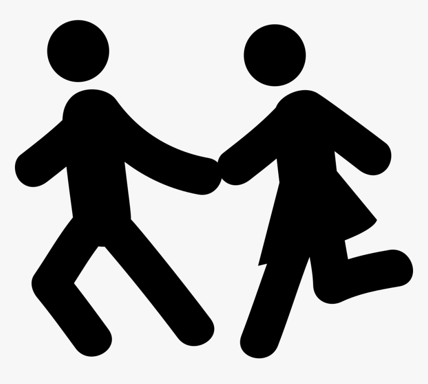 Couple Running - Couple Running Icon, HD Png Download, Free Download