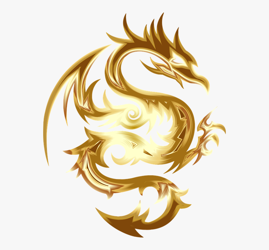 Dragon Png Image File - Gold Dragon Logo Png, Transparent Png, Free Download
