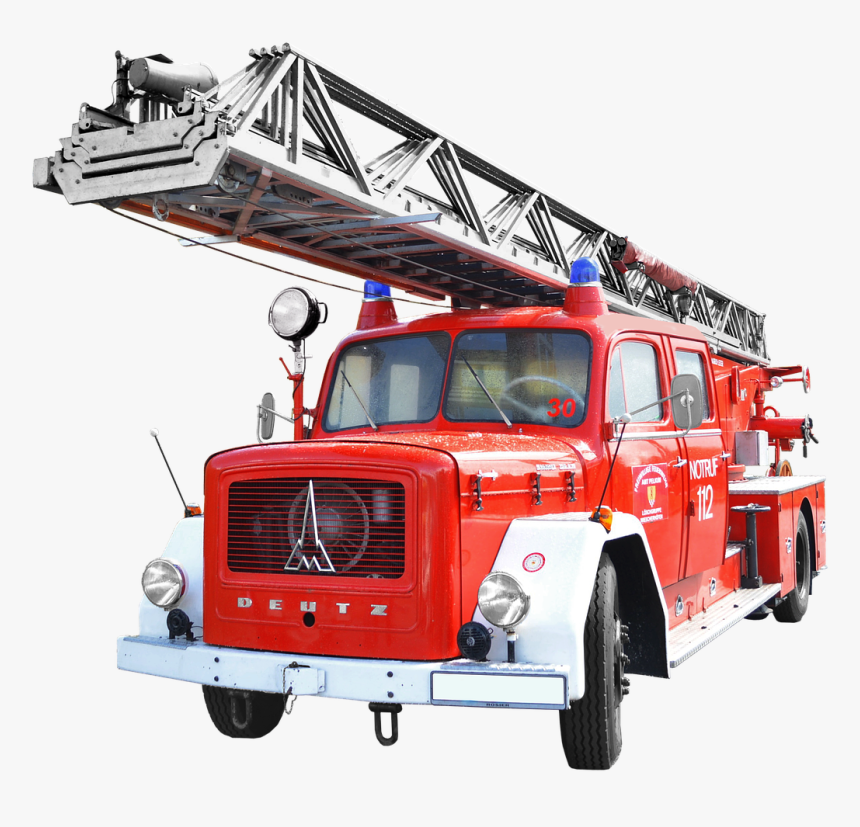 Fire Truck Png Old, Transparent Png, Free Download