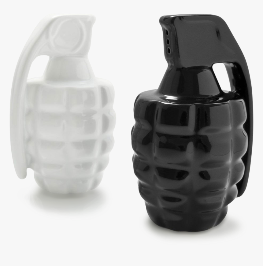 Boom Porcelain Hand Grenade Salt & Pepper Shaker Set-0 - Salt And Pepper Shakers Designs, HD Png Download, Free Download