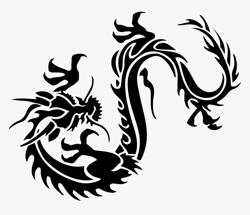 Dragon Tattoo Clip Art - Chinese Dragon Vector Transparent, HD Png Download, Free Download