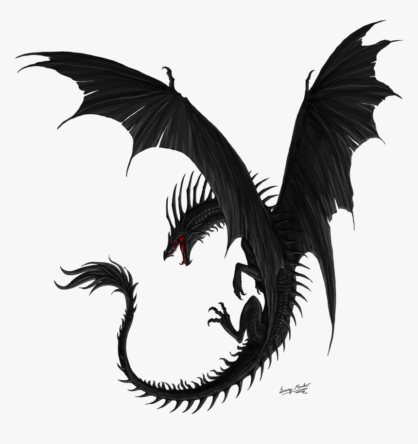 Black Dragon Png - Black Dragon Art Png, Transparent Png, Free Download