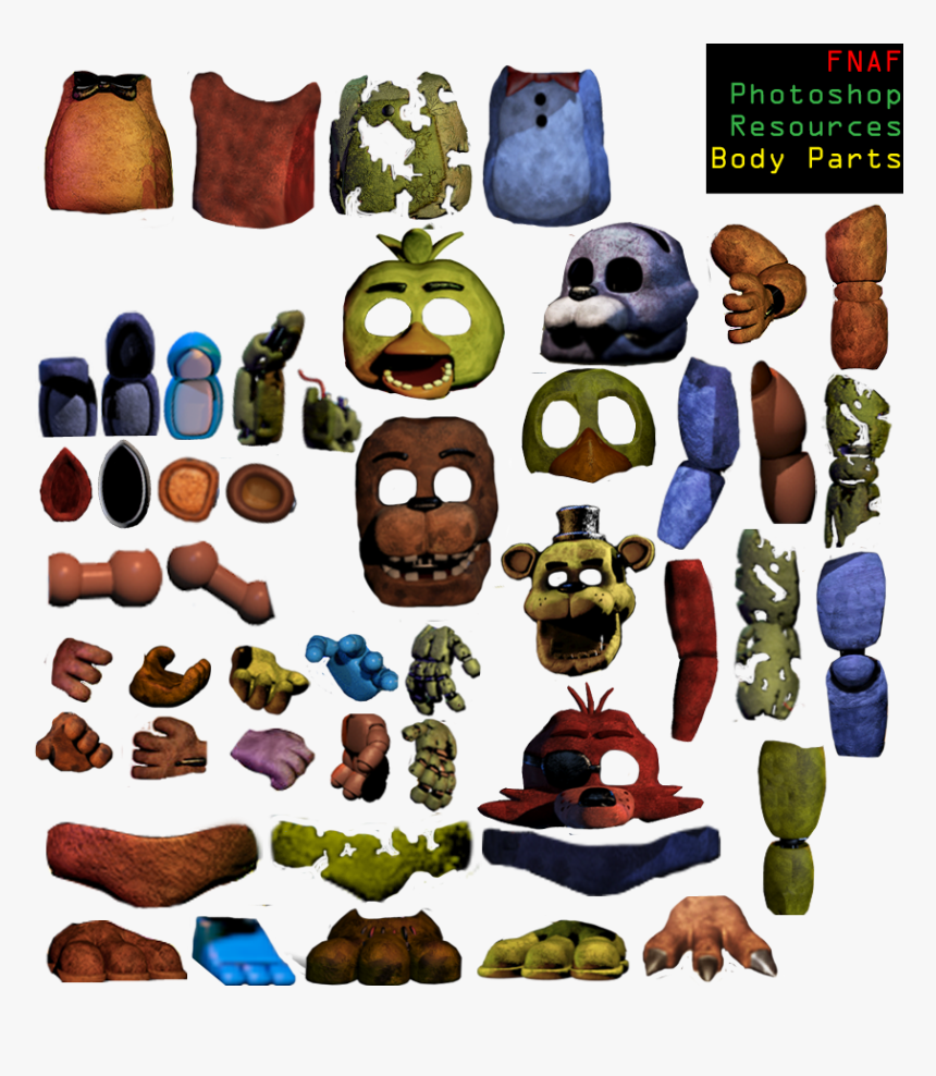 Fnaf Endoskeleton Parts - Partes De Animatronicos Fnaf, HD Png Download, Free Download