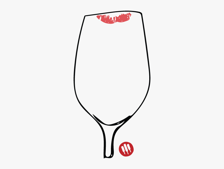 Wine Folly Glass Lip Marks - Lip Marks On Glasses, HD Png Download, Free Download