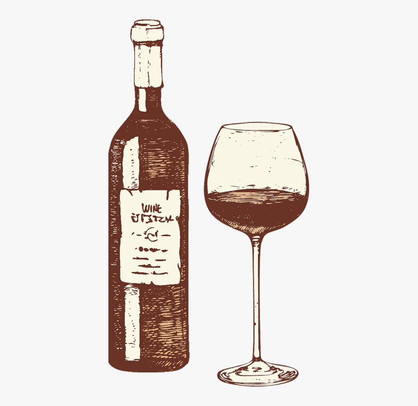 Mt Tabor Fine Wines Bottle And Glass - Wine Bottle Icon Png, Transparent Png, Free Download