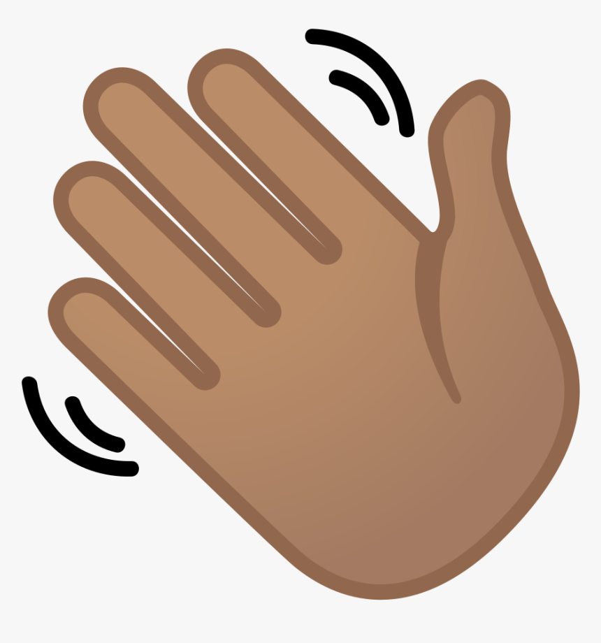 Waving Hand Medium Skin Tone Icon - Hand Waving Clip Art, HD Png Download, Free Download