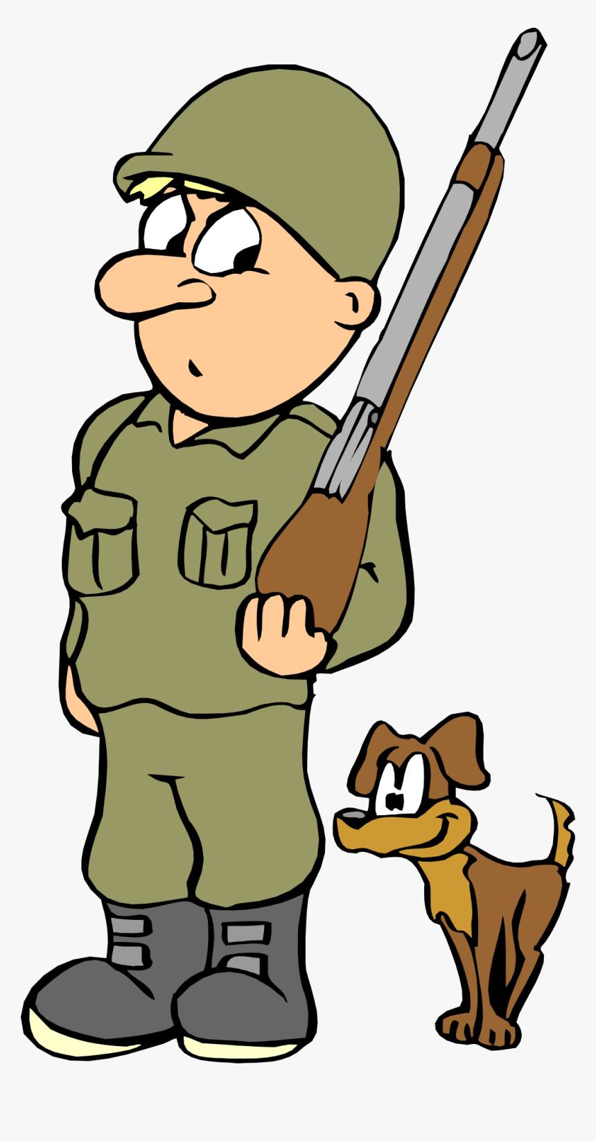 Army Soldier Cartoon - Army Military