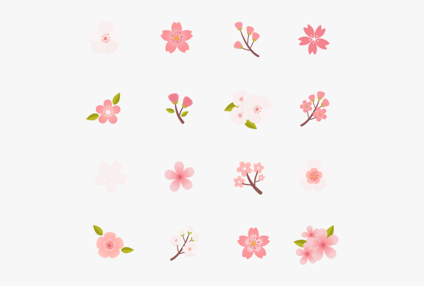 Vector Small Flowers Png Download - 梅花 素材, Transparent Png, Free Download