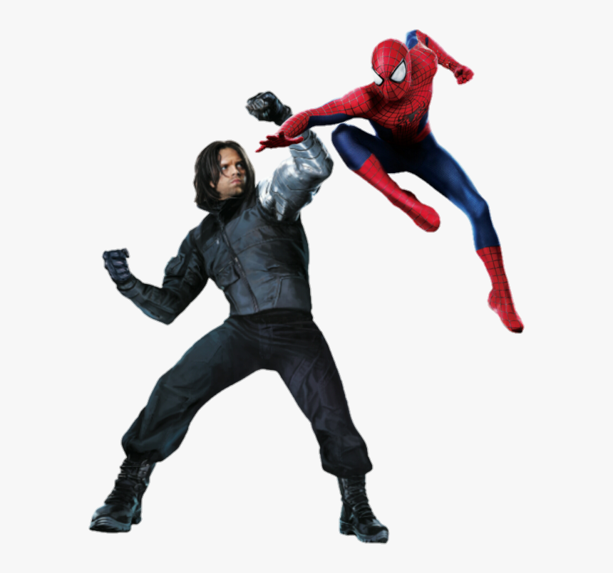 Bucky Vs Spiderman Png Render By Mrvideo-vidman - Bucky Winter Soldier Png, Transparent Png, Free Download