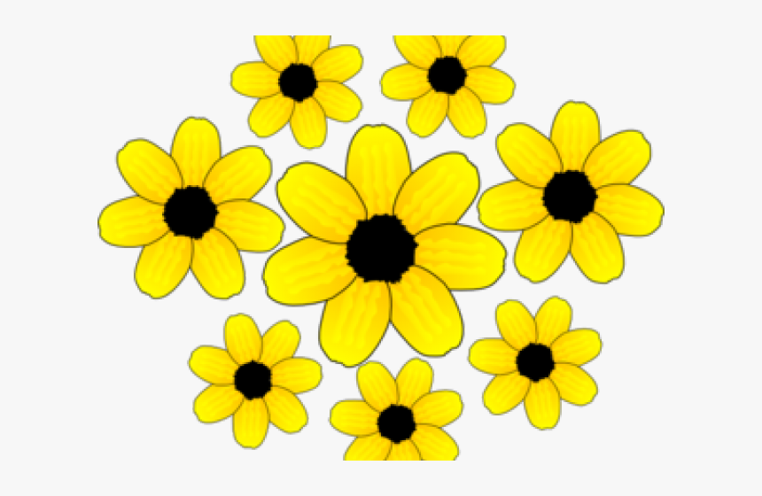 Transparent Fall Flowers Png - Lots Of Small Flowers Clip Art, Png Download, Free Download
