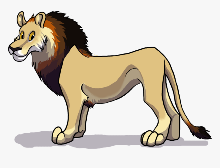 Cartoon Lion By Tirrih On Clipart Library - Masai Lion, HD Png Download, Free Download