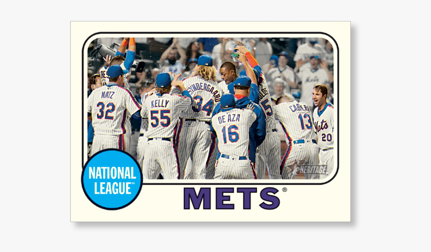 New York Mets 2017 Topps Heritage Baseball Teams Poster - Team, HD Png Download, Free Download