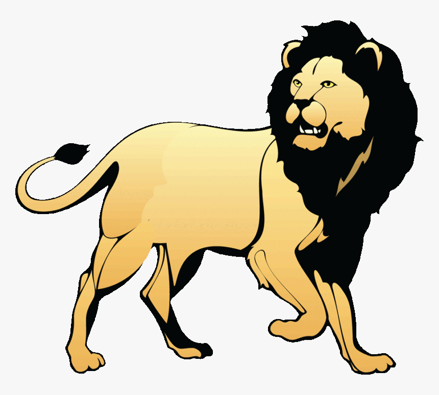 Circus Lion Png Black And White - Lion Png Black And White, Transparent Png, Free Download