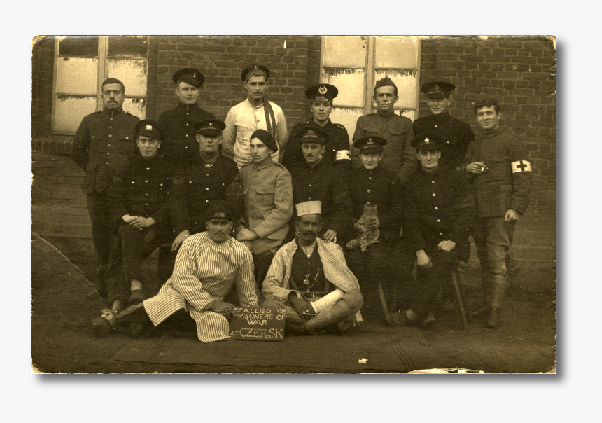 Group Photograph Pow Camp - Vintage Clothing, HD Png Download, Free Download