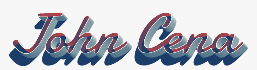 John Cena 3d Letter Png Name - Graphic Design, Transparent Png, Free Download