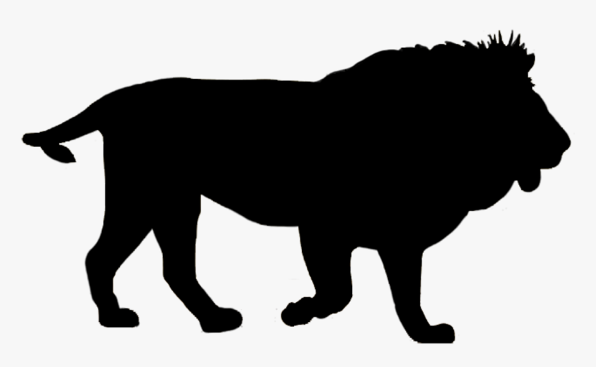 Lion King Silhouette - Wild Animals Silhouette Png, Transparent Png, Free Download